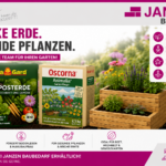 FloraGard Komposterde und Oscorna Animalin mit Blumenkübel